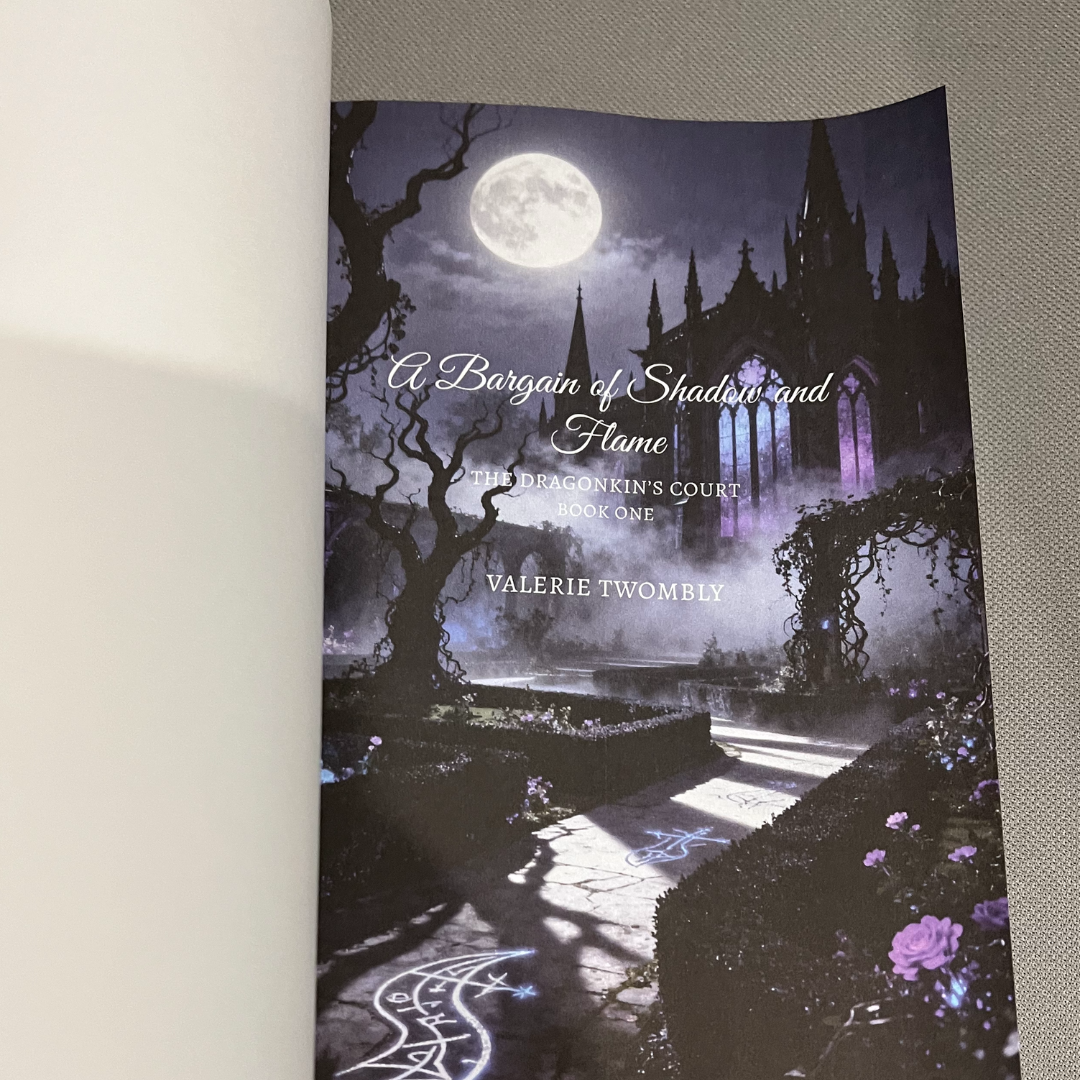 A Bargain of Shadow and Flame - DELUXE signed paperback (book 1)