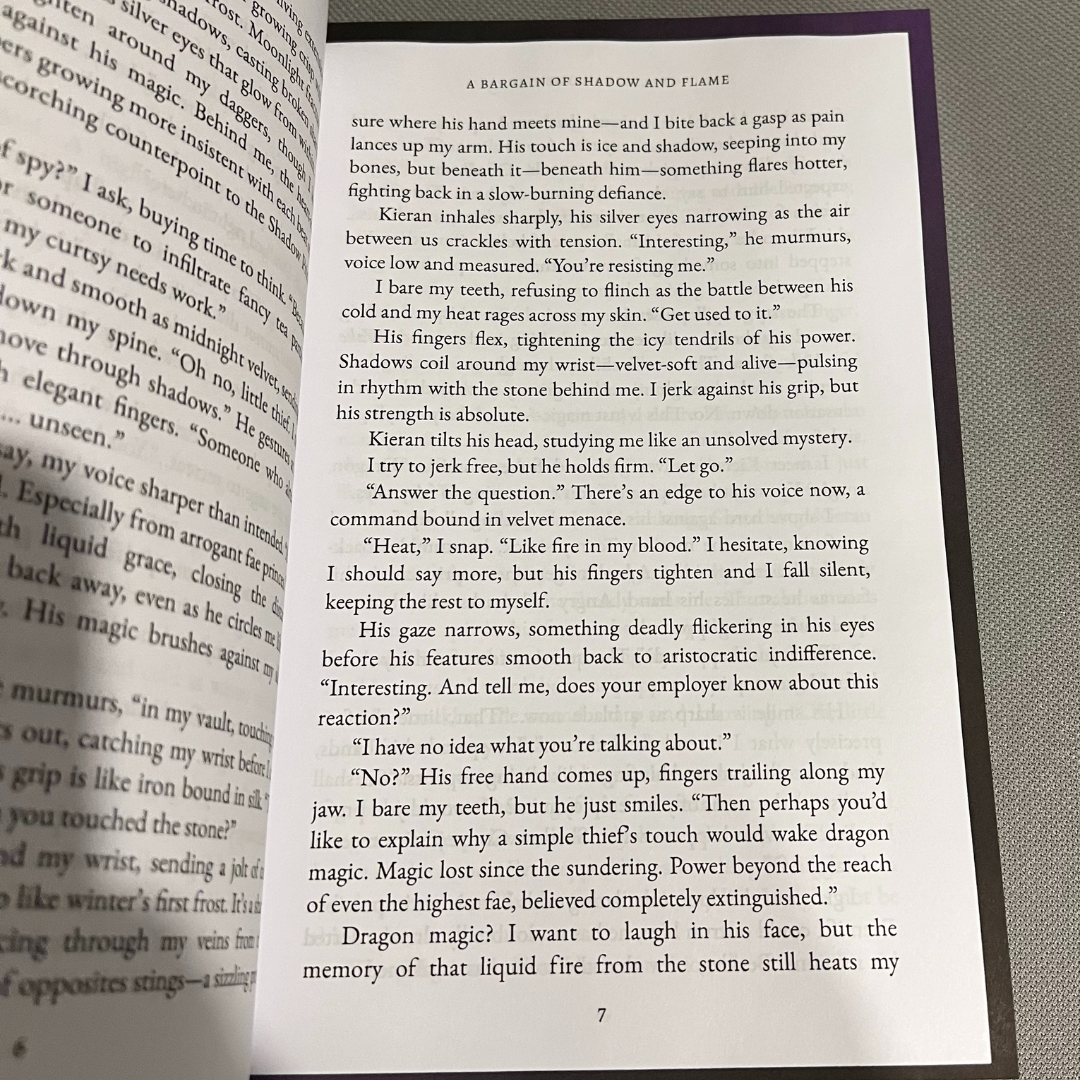 A Bargain of Shadow and Flame - DELUXE signed paperback (book 1)